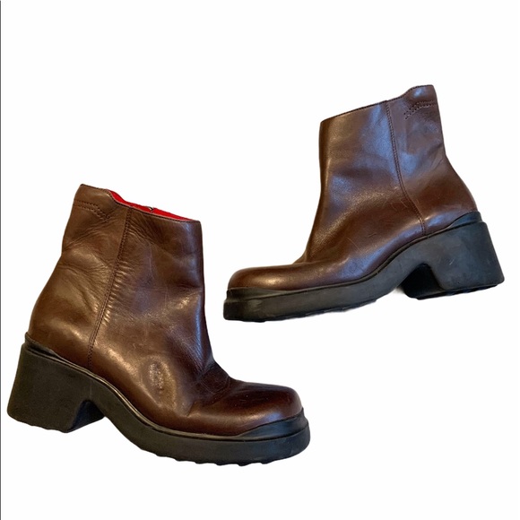 cloud nine brown leather boots